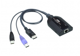 Aten Displayport Usb Virtual Media Kvm Adapter With Digital Audio On Displayport Signal Ka7189-Ax
