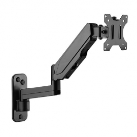 Brateck Single Screen Wall Mounted Articulating Gas Spring Monitor Arm Lda30-112