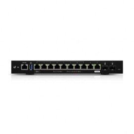 Ubiquiti Edgerouter 12 - 10-Port Gigabit Router With Poe Passthrough And 2 Sfp Ports Er-12