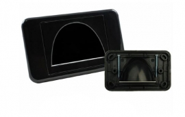 4cabling Bullnose Reverse Wall Plate - BLACK 05DWPMRBK