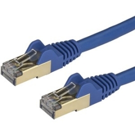 StarTech.com 0.50m CAT6a Ethernet Cable - 10 Gigabit Category 6a Shielded Snagless 100W PoE Patch Cord - 10Gb Blue Ul Certified Wiring/TIA - CAT6a Ethernet Cable Delivers 10 Gigabit Connection Free Of Noise & Emi/Rfi Interference - Tested To Comply W/ An