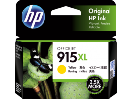 HP 915XL High Yield Yellow Original Ink Cartridge 3Ym21Aa