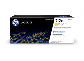 HP 212X YELLOW HIGH YIELD TONER - APPROX 10K PAGES - FOR M554, M555, M558 SERIES W2122X