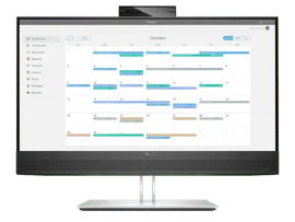 HP E24mv G4 FHD Conferencing Monitor, 23.8" FHD IPS, EYE EASE, 16:9, 1920x1080, WEBCAM, SPEAKERS, VGA+DP+HDMI+USB, Tilt, Swivel, Pivot, Height, 3 Yrs 169L0AA