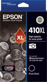 Epson 410xl High Capacity Claria Premium - Photo Black Ink Cartridge ( Xp-530, Xp-630) C13t340192