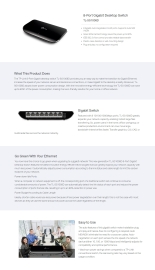 Switch: 8-Port Gigabit Desktop Switch TL-SG1008D