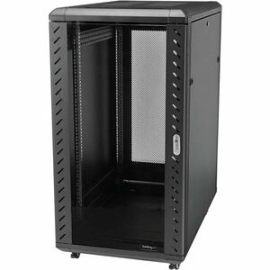 StarTech.com 4-Post 22U Server Rack Cabinet, 19" Data Rack Cabinet For Computer / It Equipment, Home Network Rack, Half Height Server Rack - 4-Post 22U 19" Server Rack Enclosure W/ Adjustable Mounting Depth - Eia/Eca-310-E Compliant - 22U Data Cabinet Sh