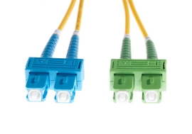 2m Sc-Sc/APC OS1 / OS2 Singlemode Fibre Optic Duplex Cable FL.OS2SCSCAPC2M