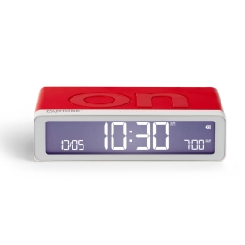 Lexon Flip Classic Reversible Alarm Clock Pantone - 2035 Red LD-LR157PT-R