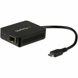 StarTech.com Transceiver/Media Converter - Connect To A GbE Network Through Your Laptop's USB-C Port Using The Gigabit Sfp Of Your Choice - USB C To Fiber Optic Converter - Open Sfp - USB 3.0 Ethernet Network Adapter - 1000Base-Sx/Lx - Windows/Mac/Linux