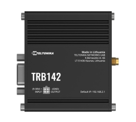 Teltonika TRB142 Industrial Rugged Lte RS232 Gateway, 4G/Lte (Cat 1), Equipped With RS232, Compatible With Industrial DNP3, Psu Included TRB142108000