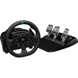 Logitech G923 Gaming Pedal/Steering Wheel - Cable - USB - Pc, PlayStation, PlayStation 4, PlayStation 5 - Black 941-000152