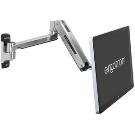 Lx Hd Sit-Stand Wall Mount LCD Arm 14-30 Lbs / 6.4-13.6 Kg (Polished Aluminum) 45-383-026