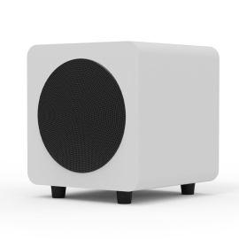 Kanto SUB6 200W 6" Sealed Powered Subwoofer, Matte White KO-SUB6VMW-I