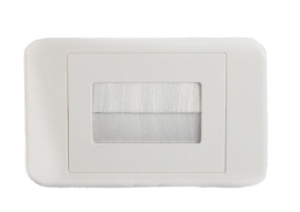 Brush Wall Plate - White 016.000.1010