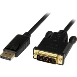 StarTech.com 6ft (1.8m) DisplayPort To Dvi Cable, 1080p, Active DisplayPort To Dvi-D Adapter/Converter Cable, DP 1.2 To Dvi Monitor Cable - Cable For Video Device, Tv, Projector, Workstation - First End: 1 X 20-pin DisplayPort 1.2 Digital Audio/Video - M