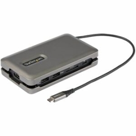 StarTech.com USB C Multiport Adapter, USB C To 4K 60Hz Hdmi 2.0, 2-Port 10Gbps USB Hub, 100W Power Delivery Pass-through, GbE, SD/MicroSD - Usb-c Multiport Adapter 4K 60Hz Hdmi 2.0b HDR10 With DP 1.4 Alt-Mode - 2x 10Gbps USB Hub/SD Card Reader/Ethernet -
