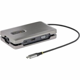 StarTech.com Usb-c Multiport Adapter W/usb-c DP Alt Mode Video/4K Hdmi/vga, Usb-c Dual Monitor Docking Station, Type C Mini Dock/MST Hub - 2 Displays Supported - 4K - 3840 X 2160, 1920 X 1200, 1920 X 1080 - USB Type-A - 1 X USB Type-C Ports - USB Type-C
