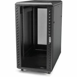 25U Rack Cabinet For A/V Equipment, & Server - Black - 801.95 Kg Maximum Weight Capacity - 800 Kg Static/Stationary Weight Capacity RK2536BKF