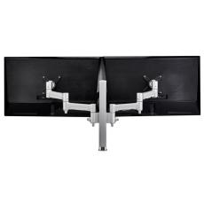 Atdec AWM Dual monitor arm solution - 460mm articulating arms - 400mm AWMS-2-4640-Fclamp-White