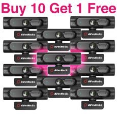 Bundle 10 Avermedia PW513 and Get 1 Free -  Live Streamer Cam 513 4K UHD Webcam, 4Kp30, 8 Megapixels, Fixed Focus F2.8,  Zoom Certified. PW513 x 11