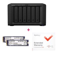 Synology Bundle - DS1621+ ( DiskStation 6 Bay NAS) + Warranty Upgrade EW201 + 2 x NVMe x 400G ( internal slots) DS1621+ULTIMA