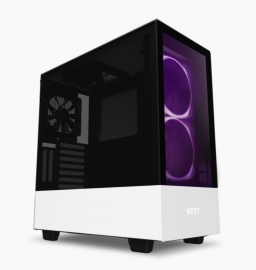 NZXT CA-H510E-W1Mid-Tower Case: H510 ELITE - Matte White2x 140mm RGB-LED Fans, 1x 140mm Fan, 1x 120mm Fan, 1x USB 3.1, 1x USB Type-C, Tempered Glass Side & Front Panel, RGB-LED Lighting, Supports: ATX/mATX/mini-ITX