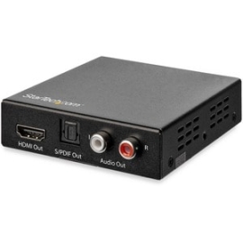 StarTech.com HDMI Audio Extractor With 40K 60Hz - HDMI Audio De-embedder - Hdr - Toslink Optical Audio - Dual Rca Audio - HDMI 2.0 - 4K HDMI Audio Extractor Separates Audio From HDMI Signal For Output To Digital Or Analog Audio Devices - Supports HDMI 2.