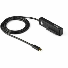 StarTech.com USB C To Sata Adapter Cable For 2.5"/3.5" SSD/Hdd Drives - USB 3.1 (10Gbps) Hard Drive Adapter Cable - Sata USB Adapter - Connect A 2.5/3.5" Sata SSD/Hdd To Your USB-C Enabled Computer W/ This USB 3.1 Adapter Cable - Transfer And Backup Data