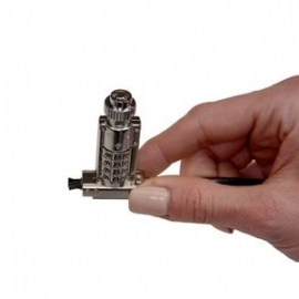 TZ06T Keyed & Resettable Combination Wedge Lock - Individually Keyed - 1.8m Pvc Coated Braided Steel TZ06T