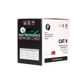 CAT6 Ethernet Cable Reel Box Utp LAN Cable W/ Solid Conductor | 305m Green SLD.C6UTP.GREEN.R