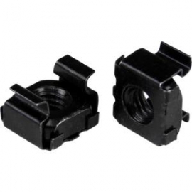 Startech M6 Cage Nuts - 100 Pack Black Cabcagent62b