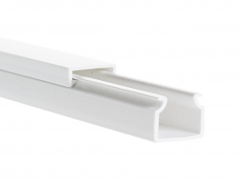 4cabling Cable Ducting 100mm(w) X 50mm(h) X 2m: White Wsd10050we
