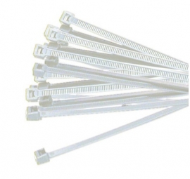 Generic Cable Ties: 2.5 x 120mm White 20pcs 2.5x120-WHITE-20