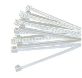 Generic Cable Ties: 2.5 x 120mm White 50pcs 2.5x120-WHITE-50