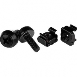 Startech M5 Screws & Cage Nuts - 100 Pack Black Cabscrewm52b