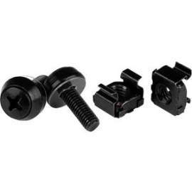 Startech M5 Screws & Cage Nuts - 50 Pack Black Cabscrewm5b