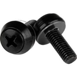 Startech M6 Mounting Screws - 50 Pack Black Cabscrewsm6b