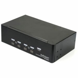 DisplayPort Kvm - 4 Port - 4K 60Hz - Dual Monitor Kvm - DisplayPort Switch - Kvm DisplayPort - Desktop Kvm Switch (SV431DPDDUA2) SV431DPDDUA2