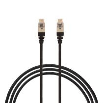 0.75M Cat 6A Rj45 S/Ftp Thin Lszh 30 Awg Network Cable. Black