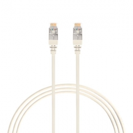 4M Cat 6A Rj45 S/Ftp Thin Lszh 30 Awg Network Cable. White