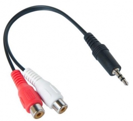 Generic Cable Adapter : 3.5mm Audio Aux Male To Rca Red & White Female Stereo Split Converter 30cm