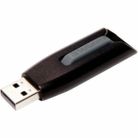 Microban Store 'n' Go V3 16 Gb USB 3.2 (Gen 1) Type A Flash Drive - Grey - 1 Each 49172