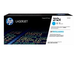 HP 212X Cyan High Yield Toner - Approx 10K Pages - For M554, M555, M558 Series W2121X