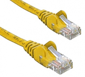 8ware CAT5e Cable 1m - Yellow Color Premium RJ45 Ethernet Network LAN Utp Patch Cord 26AWG Cu Jacket KO820U-1YEL