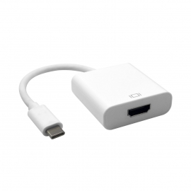 Astrotek Thunderbolt USB 3.1 Type C (usb-c) To Hdmi Video Adapter Converter Male To Female For Apple Macbook Chromebook Pixel White At-cmhdmi-mf