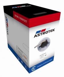 Astrotek CAT6 FTP Cable 305m - Full Copper Wire Ethernet LAN Network Roll Grey 23AWG 0.55cu Solid