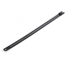 Startech 22cm(9in) Metal Cable Ties - 7mm(1/4in) wide 55mm(2-1/4in) Bundle Dia. 45kg(100lb) CBMMCT