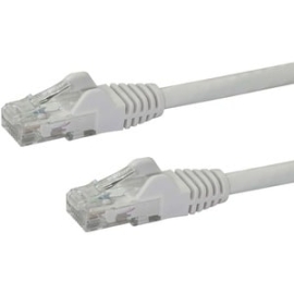 StarTech 7m CAT6 Ethernet Cable - White Snagless Gigabit - 100W PoE Utp 250Mhz Category 6 Patch Cord Ul Certified Wiring/TIA - 7m White CAT6 Ethernet Cable Delivers Multi Gigabit 1/2.5/5Gbps & 10Gbps Up To 160ft - 250Mhz - 24 Awg Stranded 100% Copper Ul