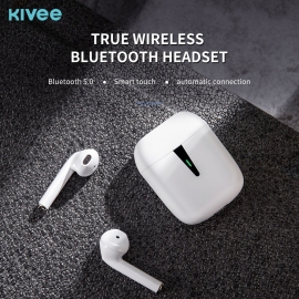 Kivee TW73 Bluetooth 5.0 Wireless Earphone White ELEKIVTW73